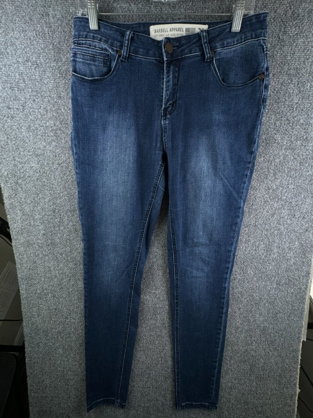 Barbell Apparel Jeans Women 29 Blue Denim Stretch Casual Dark Wash Skinny Adult